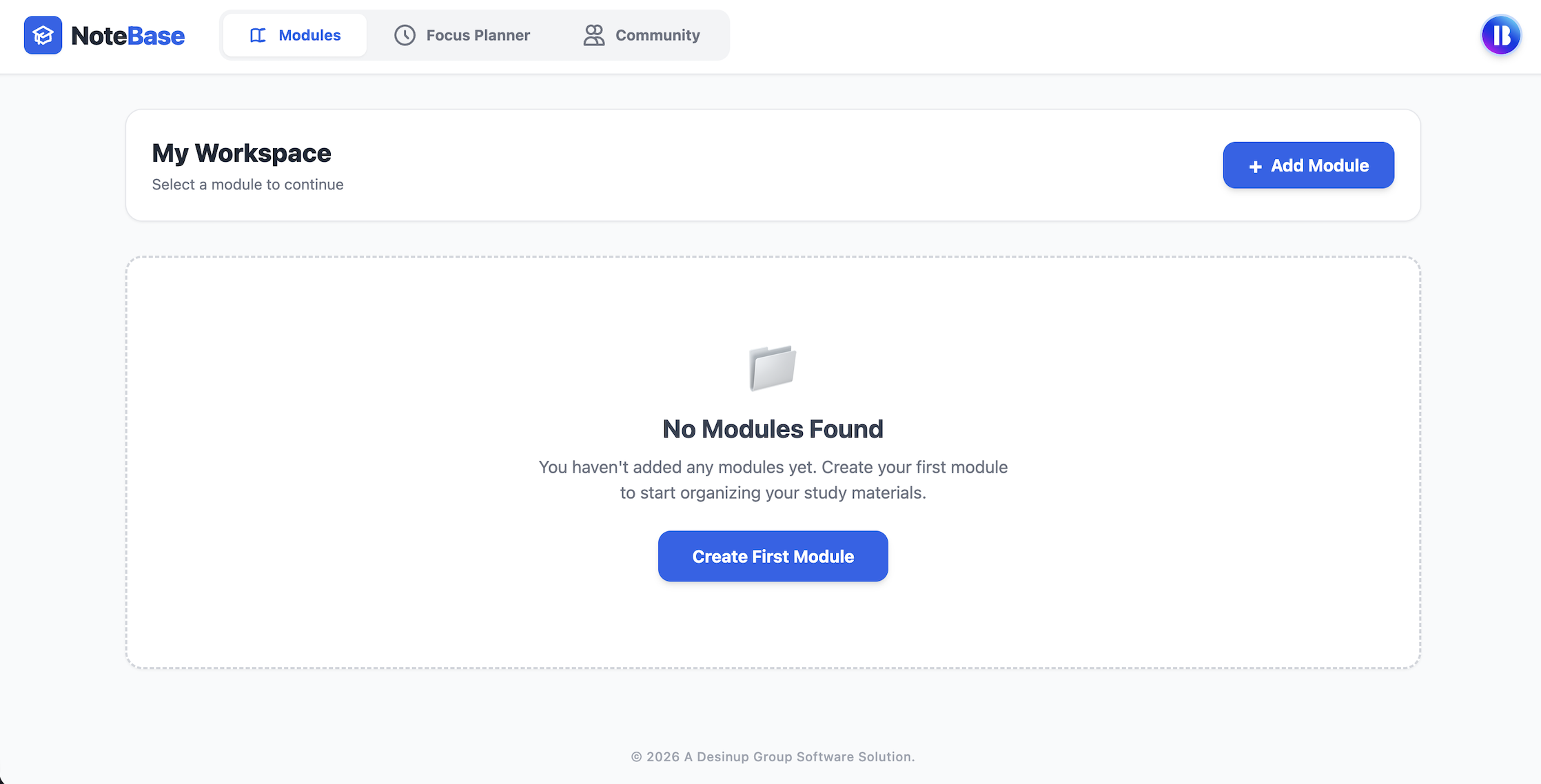 NoteBase - Frontend App Preview